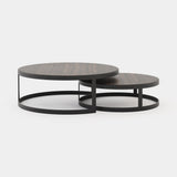 Laskasas Lua Coffee Table in Smoked Eucalyptus Veneer Matte, second view