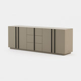 Laskasas Macau Sideboard in Beige Grey Lacquer Matte