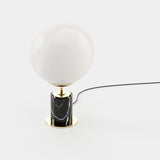 Laskasas Marcel Table Lamp in Nero Marquina Polished Marble, second view