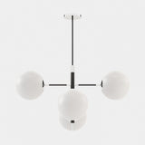 Laskasas Meredith Suspension Lamp in Polished Stainless Steel, second view