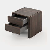 Laskasas Mucala Bedside Table in Smoked Eucalyptus Veneer Matte, fourth view