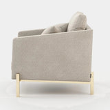 Laskasas Munique Armchair in Xangai Sand weave, third view