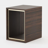 Laskasas Nilo Side Table in Smoked Eucalyptus Veneer Matte