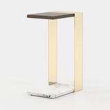 Laskasas Poppi Side Table in Smoked Eucalyptus Veneer Matte