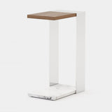 Laskasas Poppi Side Table in Walnut Veneer Matte