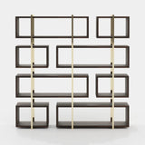 Laskasas Praga Bookshelf in Smoked Eucalyptus Veneer Matte, second view