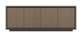Laskasas Rick Sideboard 200 cm — ceramics finish, front view