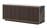 Laskasas Rick Sideboard 200 cm — marble finish, perspective view