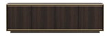 Laskasas Rick Sideboard 240 cm — wood finish, front view