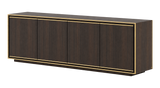 Laskasas Rick Sideboard 240 cm — wood finish, perspective view