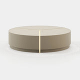 Laskasas Riga Coffee Table in Beige Grey Lacquer Matte