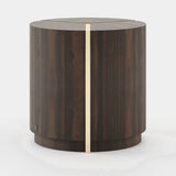 Laskasas Riga Side Table in Smoked Eucalyptus Veneer Matte, second view