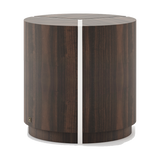 Laskasas Riga Side Table — Smoked Eucalyptus Veneer Matte