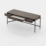 Laskasas Rosie Desk in Smoked Eucalyptus Veneer Matte, fourth view