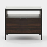 Laskasas Rowling Bedside Table in Smoked Eucalyptus Veneer Matte, second view