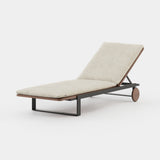 Laskasas Salim Sun Lounger in Andapa Sand outdoor fabric