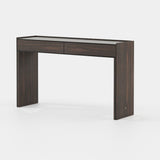 Laskasas Samos Console in Smoked Eucalyptus Veneer Matte