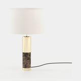 Laskasas Sharon Table Lamp in Emperador Dark Polished Marble