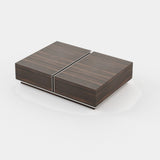 Laskasas Sila Coffee Table in Smoked Eucalyptus Veneer Matte, third view
