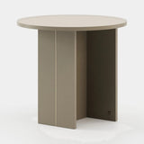 Laskasas Simi Side Table in Beige Grey Lacquer Matte