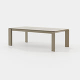 Laskasas Susan Dining Table in Beige Grey Lacquer Matte