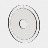 Laskasas Tanny Mirror in Polished Stainless Steel