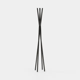 Laskasas Twisted Coat Hanger in Textured Black Iron
