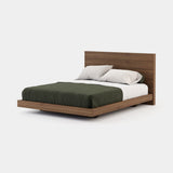 Laskasas Uso Bed in Walnut Veneer Matte