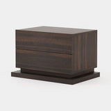 Laskasas Uso Bedside Table in Smoked Eucalyptus Veneer Matte
