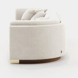 Laskasas Wellington Sofa in Xangai White weave, third view