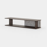 Laskasas Will Storage Unit in Smoked Eucalyptus Veneer Matte