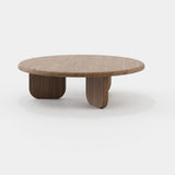 Laskasas Williams Coffee Table in Starburst Walnut Veneer Matte
