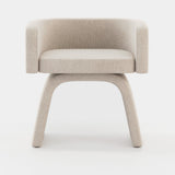 Laskasas Yasmin Accent Chair in Xangai White weave, second view