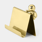 Lilliput Figurine Luxury Business Card Holder in brass