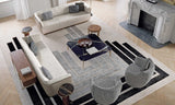 Linley Metal Leg Luxury Coffee Table styled in a luxury interior