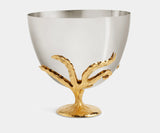 Handcrafted L'Objet Fern Champagne Bucket showcasing a botanical fern motif, ideal for premium home décor.