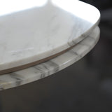Logan Sahara Noir Marble Console Table: Luxury Entryway Furniture, close-up detail