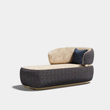 Louis Contoured Shell Luxury Chaise Longue, alternative angle