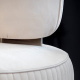 Louis Contoured Shell Luxury Chaise Longue, close-up detail