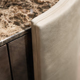 Lucho Oval Chest of Drawers, close-up detail