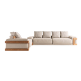 Luxence Cabo Teak Sofa: Opulent & Sophisticated Design