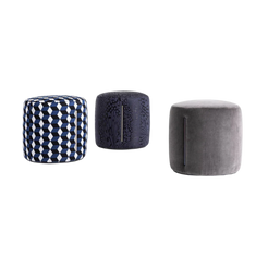 Luxence Roxy Ottoman: Gun-Metal Grey, Bronze Shadow or Palladium