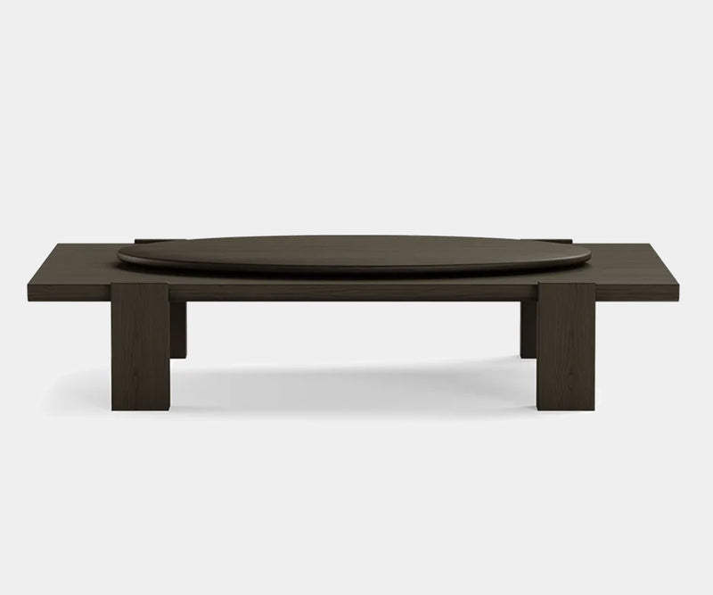 High-end black oak rectangular table, perfect for luxury interiors