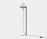 Elegant luxury floor lamp with a sleek marble base and contemporary design, perfect for bedroom lighting.