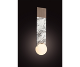 Opulent Italian Designed Suspension Lamp - Marble and Metal Finish