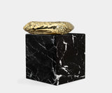 High-end Boca do Lobo Stonehenge Nero Marquina Side Table enhancing a luxury home décor setting.