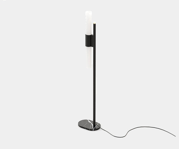 Sleek and elegant floor lamp by Laskasas featuring a refined minimalist silhouette and durable iron or steel structure.