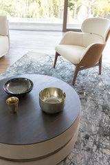 Luxury Upholstered Amaris Coffee Table styled in a luxury interior