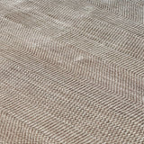 Luxury Viscose & Wool Weave Pattern Rug in Biscuit, detail