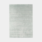 Luxury Viscose & Wool Weave Pattern Rug, shown in Stone Blue